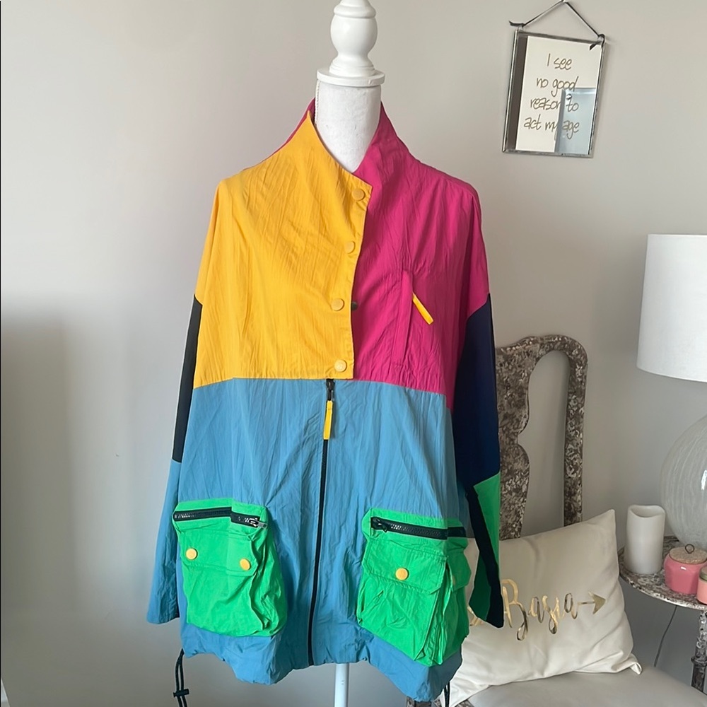 Retro Windbreaker Coat